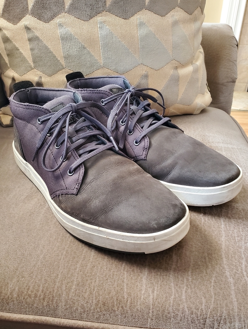 Timberland Men's Davis Square Chukka Shoe Size Mens 12 In Dark Gray
